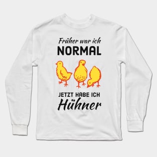 Hühner lustiger Spruch Landwirt Hühnerliebhabe Long Sleeve T-Shirt